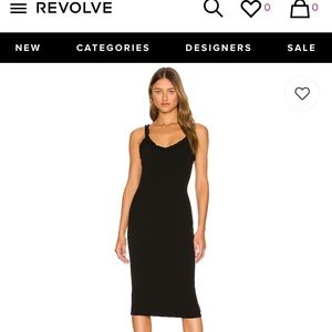 Black midi dress from Revolve - More To Come. Never worn! NWT!